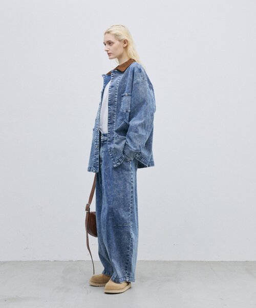 CIAOPANIC TYPY(チャオパニックティピー)の「【UNISEX】柔らかヴィンテージTYPYDENIMジャケット(ブルゾン・メンズ・ブラウン/インディゴブルー/ブラック・ONE SIZE)」の4枚目の写真