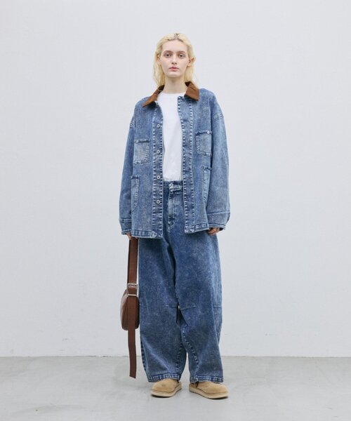 CIAOPANIC TYPY(チャオパニックティピー)の「【UNISEX】柔らかヴィンテージTYPYDENIMジャケット(ブルゾン・メンズ・ブラウン/インディゴブルー/ブラック・ONE SIZE)」の8枚目の写真