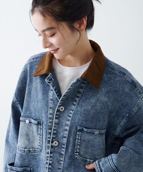 CIAOPANIC TYPY(チャオパニックティピー)の「【UNISEX】柔らかヴィンテージTYPYDENIMジャケット(ブルゾン・メンズ・ブラウン/インディゴブルー/ブラック・ONE SIZE)」の18枚目の写真
