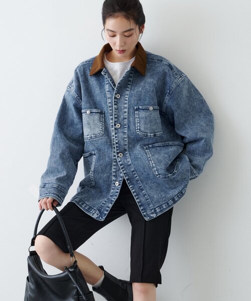 CIAOPANIC TYPY(チャオパニックティピー)の「【UNISEX】柔らかヴィンテージTYPYDENIMジャケット(ブルゾン・メンズ・ブラウン/インディゴブルー/ブラック・ONE SIZE)」の21枚目の写真