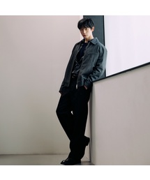 COUTURE ブラック デニムライク ファティーグパンツ
