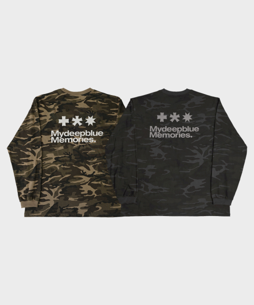 mydeepbluememories(マイディープブルーメモリーズ)の「MM SYMBOL LOGO CAMO LONG SLEEVE #3(Tシャツ/カットソー・レディース・カーキ・FREE)」の3枚目の写真
