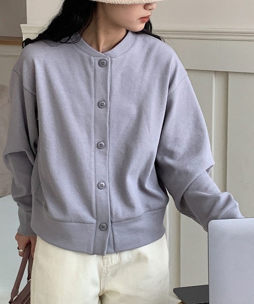 JOCOSA(ジョコサ)の「ラウンドネック シンプルカーディガン(カーディガン/ボレロ・レディース・グレー/ブラック/アイボリー・M/L)」の20枚目の写真