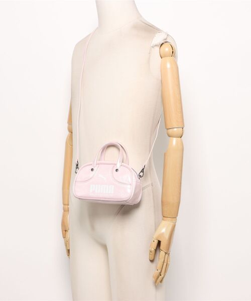 PUMA(プーマ)の「PUMA プーマ W 1976 LUSTRE MICRO GRIP BAG カジュアルバッグ 092862 02P.PINK/METAL(ボディバッグ/ウエストポーチ・レディース・ピンク・FREE)」の5枚目の写真