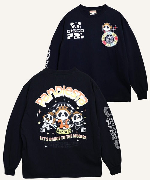PANDIESTA(パンディエスタ)の「ディスコソウルパンダロンT(M2)(Tシャツ/カットソー・メンズ・ホワイト/ブラック・XL/XXL/M/L)」の1枚目の写真
