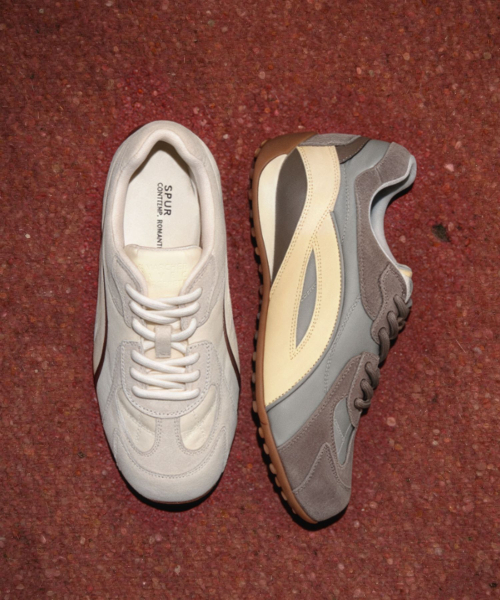 SPUR(シュプール)の「Stride Leather Softly Sneakers 牛革スニーカー 5.5cmヒール -WA9007(2色)(スニーカー・レディース・グレー/アイボリー・23cm/23.5cm/24cm/24.5cm/25cm)」の3枚目の写真