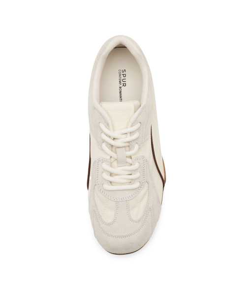 SPUR(シュプール)の「Stride Leather Softly Sneakers 牛革スニーカー 5.5cmヒール -WA9007(2色)(スニーカー・レディース・グレー/アイボリー・23cm/23.5cm/24cm/24.5cm/25cm)」の11枚目の写真