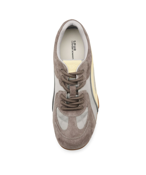 SPUR(シュプール)の「Stride Leather Softly Sneakers 牛革スニーカー 5.5cmヒール -WA9007(2色)(スニーカー・レディース・グレー/アイボリー・23cm/23.5cm/24cm/24.5cm/25cm)」の12枚目の写真
