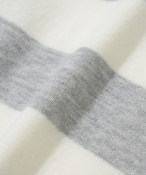 KNITTED(ニッティド)の「(ユニセックス) ストライプラグビーコラーニットCLOUD(ニット/セーター・メンズ・その他・FREE/MEDIUM/LARGE/X-LARGE)」の4枚目の写真