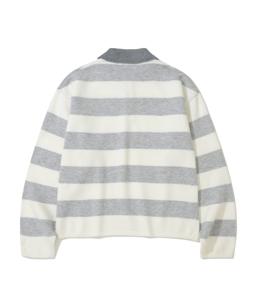 KNITTED(ニッティド)の「(ユニセックス) ストライプラグビーコラーニットCLOUD(ニット/セーター・メンズ・その他・FREE/MEDIUM/LARGE/X-LARGE)」の5枚目の写真