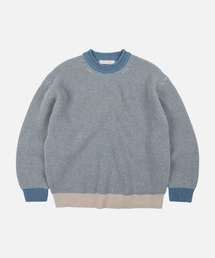ROLLNECK RINGER KNIT _ BLUE