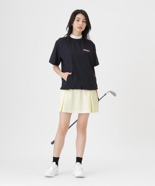 PEARLY GATES（パーリーゲイツ）の「プレイティングベアメッシュスカート (WOMENS)（スカート・レディース・ネイビー/イエロー・SMALL/MEDIUM/LARGE）」の4枚目の写真