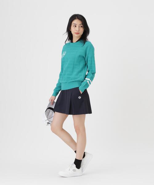 PEARLY GATES（パーリーゲイツ）の「プレイティングベアメッシュスカート (WOMENS)（スカート・レディース・ネイビー/イエロー・SMALL/MEDIUM/LARGE）」の9枚目の写真
