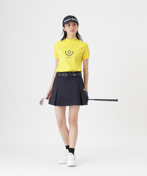 PEARLY GATES（パーリーゲイツ）の「プレイティングベアメッシュスカート (WOMENS)（スカート・レディース・ネイビー/イエロー・SMALL/MEDIUM/LARGE）」の11枚目の写真