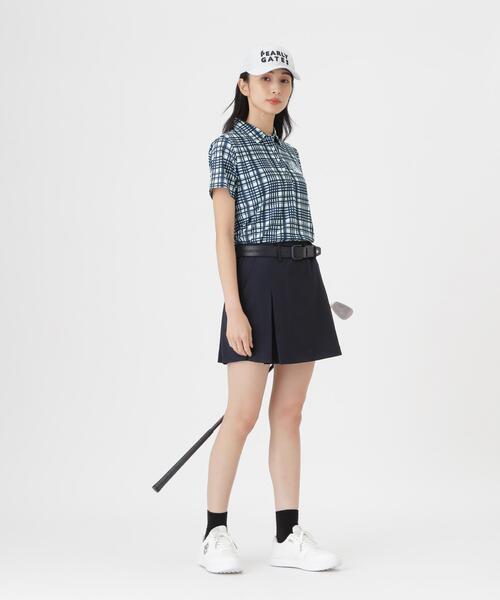 PEARLY GATES（パーリーゲイツ）の「プレイティングベアメッシュスカート (WOMENS)（スカート・レディース・ネイビー/イエロー・SMALL/MEDIUM/LARGE）」の12枚目の写真