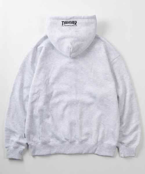 THRASHER(スラッシャー)の「【70】【THRASHER/スラッシャー】ヘビーウェイト ジップパーカー/フーディー/オーバーサイズ/ライトアウター/スケーター/ロゴ刺繍/裏起毛/ユニセックス/レディース/メンズ(パーカー・メンズ・レッド/ブルー/グリーン/グレー/ブラック/グリーン系カモフラージュ・L/XL/M)」の14枚目の写真