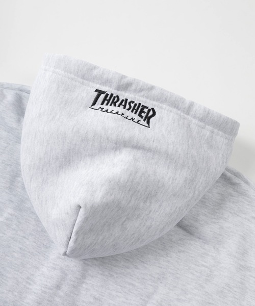 THRASHER(スラッシャー)の「【70】【THRASHER/スラッシャー】ヘビーウェイト ジップパーカー/フーディー/オーバーサイズ/ライトアウター/スケーター/ロゴ刺繍/裏起毛/ユニセックス/レディース/メンズ(パーカー・メンズ・レッド/ブルー/グリーン/グレー/ブラック/グリーン系カモフラージュ・L/XL/M)」の20枚目の写真
