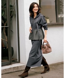 DoCLASSE（ ドゥクラッセ）の「ライトダンボールニット・ストレートスカート（スカート）」