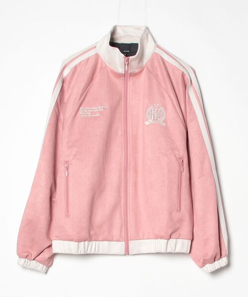__gram.(スペースグラム)の「ポンチスエードトラックJK(ジャージ・メンズ・ピンク/チャコール/アイボリー/ネイビー・M/L)」の4枚目の写真