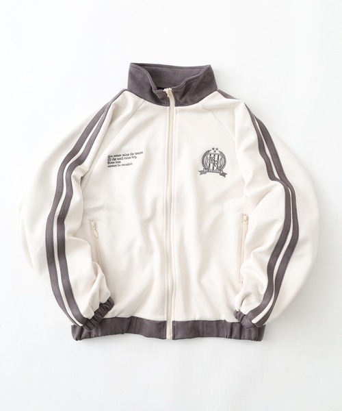 __gram.(スペースグラム)の「ポンチスエードトラックJK(ジャージ・メンズ・ピンク/チャコール/アイボリー/ネイビー・M/L)」の7枚目の写真