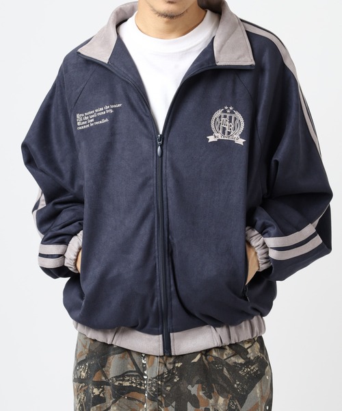 __gram.(スペースグラム)の「ポンチスエードトラックJK(ジャージ・メンズ・ピンク/チャコール/アイボリー/ネイビー・M/L)」の15枚目の写真