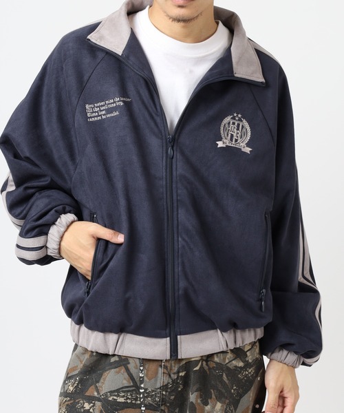 __gram.(スペースグラム)の「ポンチスエードトラックJK(ジャージ・メンズ・ピンク/チャコール/アイボリー/ネイビー・M/L)」の16枚目の写真