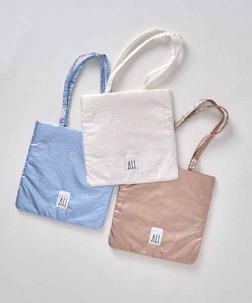 AMERICAN HOLIC（アメリカンホリック）の「【ホリホリ】スクエアーシャイニートートバッグ（トートバッグ・レディース・ブロンズ/ライトブルー/ホワイト・FREE）」の22枚目の写真