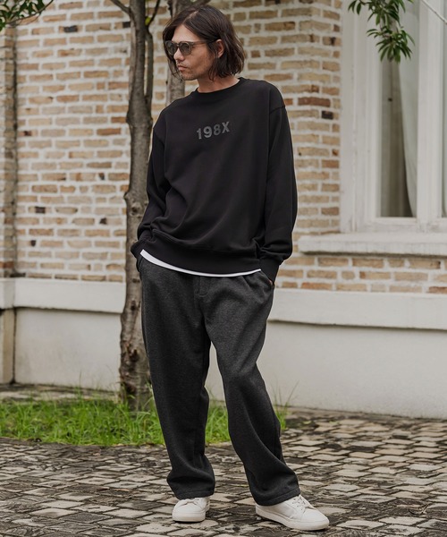 CAMBIO(カンビオ)の「msw1966- ヘビー裏毛プリントCNスウェット - 198X(2602144MCB)(スウェット・メンズ・ホワイト/ブラック/ミックスグレー/ネイビー・S/M/L/XL)」の7枚目の写真