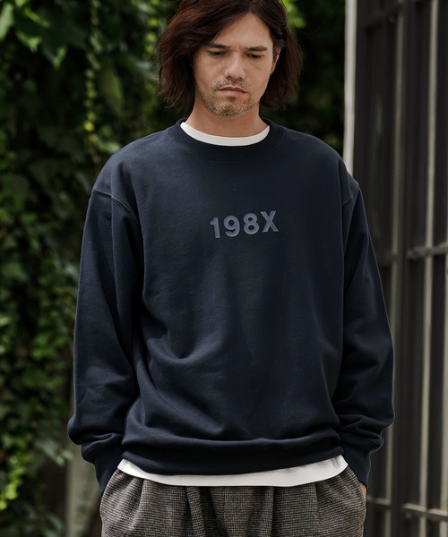 CAMBIO(カンビオ)の「msw1966- ヘビー裏毛プリントCNスウェット - 198X(2602144MCB)(スウェット・メンズ・ホワイト/ブラック/ミックスグレー/ネイビー・S/M/L/XL)」の9枚目の写真
