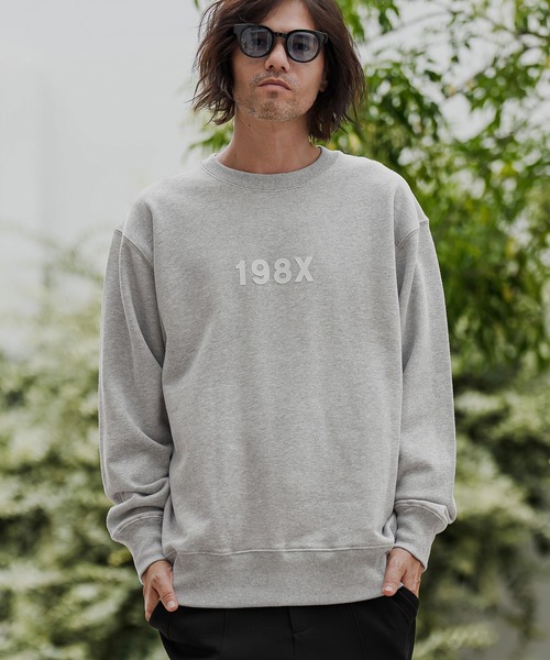 CAMBIO(カンビオ)の「msw1966- ヘビー裏毛プリントCNスウェット - 198X(2602144MCB)(スウェット・メンズ・ホワイト/ブラック/ミックスグレー/ネイビー・S/M/L/XL)」の13枚目の写真