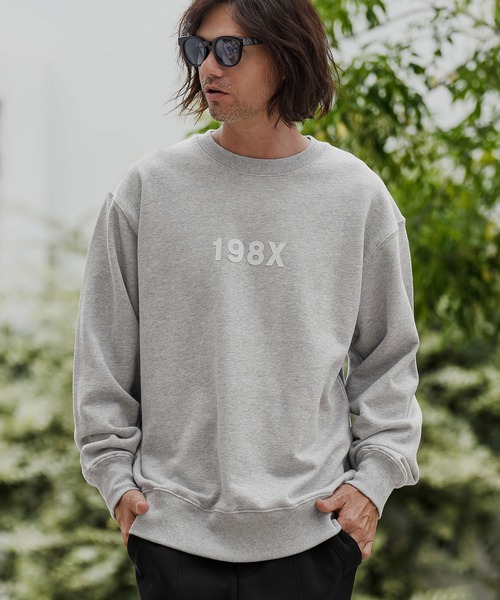 CAMBIO(カンビオ)の「msw1966- ヘビー裏毛プリントCNスウェット - 198X(2602144MCB)(スウェット・メンズ・ホワイト/ブラック/ミックスグレー/ネイビー・S/M/L/XL)」の14枚目の写真