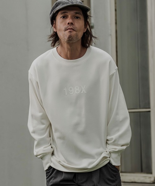 CAMBIO(カンビオ)の「msw1966- ヘビー裏毛プリントCNスウェット - 198X(2602144MCB)(スウェット・メンズ・ホワイト/ブラック/ミックスグレー/ネイビー・S/M/L/XL)」の17枚目の写真