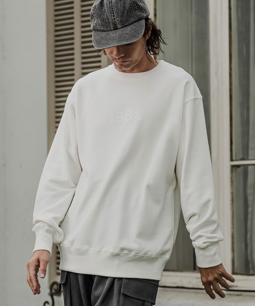 CAMBIO(カンビオ)の「msw1966- ヘビー裏毛プリントCNスウェット - 198X(2602144MCB)(スウェット・メンズ・ホワイト/ブラック/ミックスグレー/ネイビー・S/M/L/XL)」の18枚目の写真