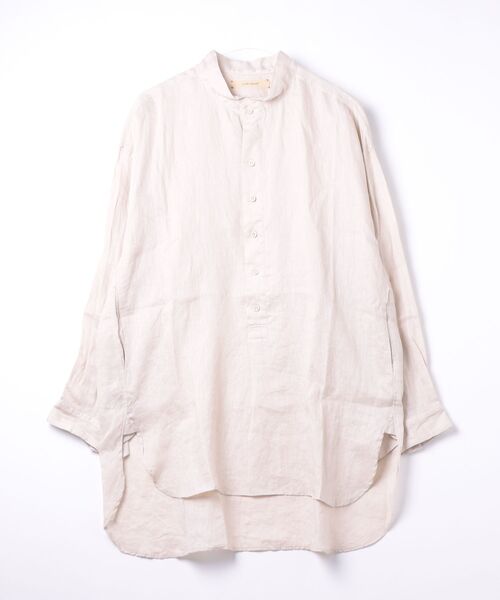 suzuki takayuki(スズキタカユキ)の「pullover shirt(シャツ/ブラウス・メンズ・ホワイト/ベージュ/ブラック/ピンク・01/02)」の3枚目の写真