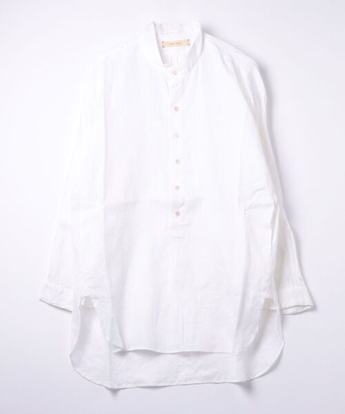 suzuki takayuki(スズキタカユキ)の「pullover shirt(シャツ/ブラウス・メンズ・ホワイト/ベージュ/ブラック/ピンク・01/02)」の1枚目の写真