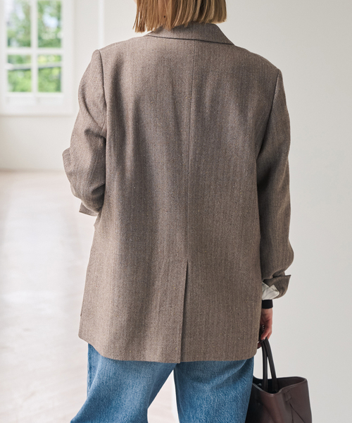 Spick & Span(スピックアンドスパン)の「ウールネップヘリンボンジャケット(テーラードジャケット・レディース・その他4・38/36)」の5枚目の写真