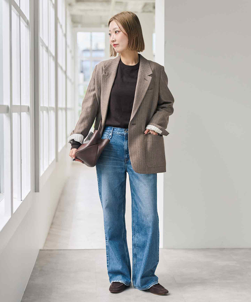 Spick & Span(スピックアンドスパン)の「ウールネップヘリンボンジャケット(テーラードジャケット・レディース・その他4・38/36)」の6枚目の写真