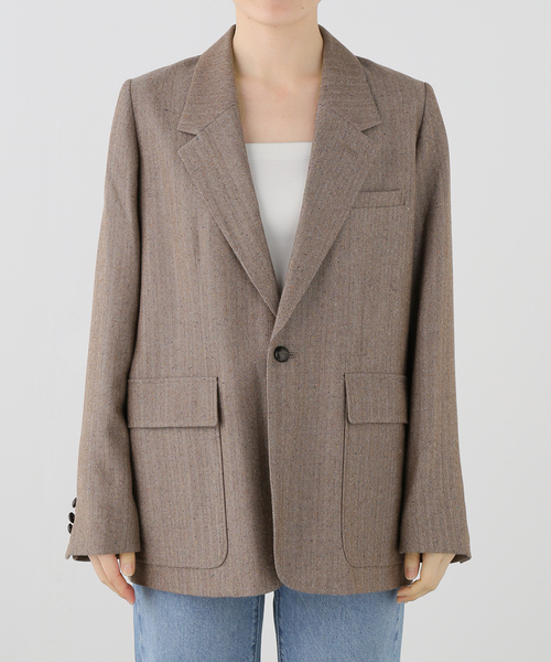 Spick & Span(スピックアンドスパン)の「ウールネップヘリンボンジャケット(テーラードジャケット・レディース・その他4・38/36)」の16枚目の写真