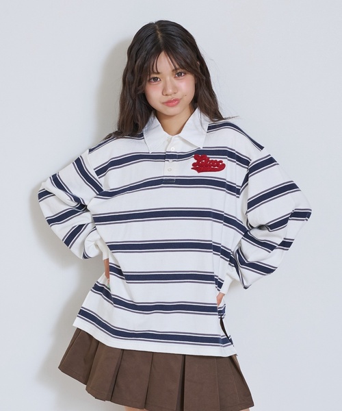 LTXC】マルチボーダーラガーシャツ○（Tシャツ/カットソー