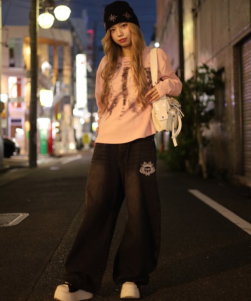 ATMARK(アットマーク)の「<2サイズ展開 / ユニセックス>ATMARK ボーンプリント サーマルロングスリーブTシャツ 骨 長袖(Tシャツ/カットソー・メンズ・ピンク/ブラック・L/M)」の20枚目の写真