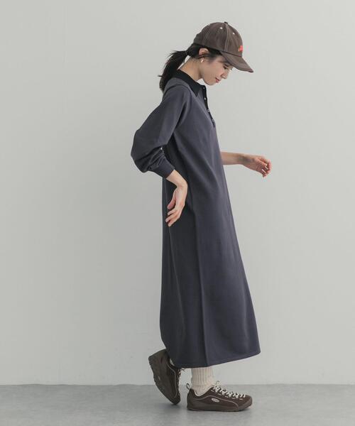URBAN RESEARCH DOORS(アーバンリサーチドアーズ)の「バイカラーニットワンピース(ワンピース・レディース・ブラウン/ネイビー/チャコールグレー・FREE)」の16枚目の写真