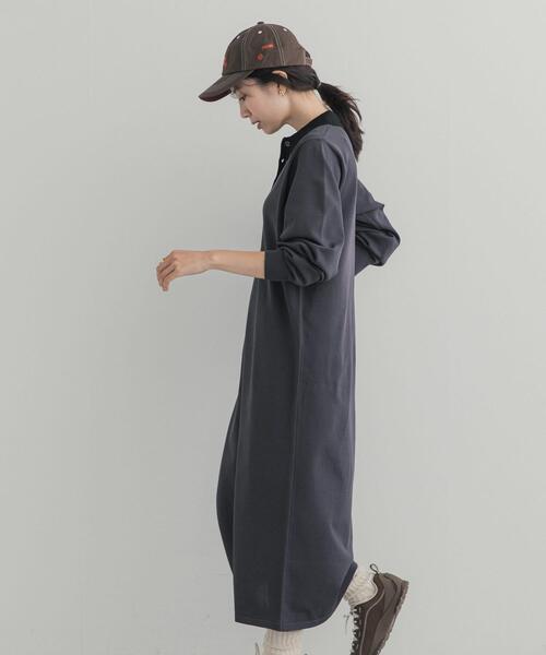 URBAN RESEARCH DOORS(アーバンリサーチドアーズ)の「バイカラーニットワンピース(ワンピース・レディース・ブラウン/ネイビー/チャコールグレー・FREE)」の18枚目の写真