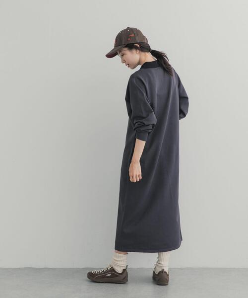 URBAN RESEARCH DOORS(アーバンリサーチドアーズ)の「バイカラーニットワンピース(ワンピース・レディース・ブラウン/ネイビー/チャコールグレー・FREE)」の19枚目の写真