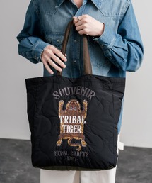 KRIFF MAYER（クリフメイヤー）の「KRIFF MAYER クリフメイヤー スーベニア刺繍TOTE BAG/ひょうたん型キルティングナイロントートバッグ Z2615128（トートバッグ）」