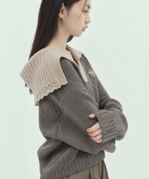 STUDIOUS（ステュディオス）の「【tanakadaisuke/タナカダイスケ】big collar knit pullover/ビッグカラーニットプルオーバー（ニット/セーター）」