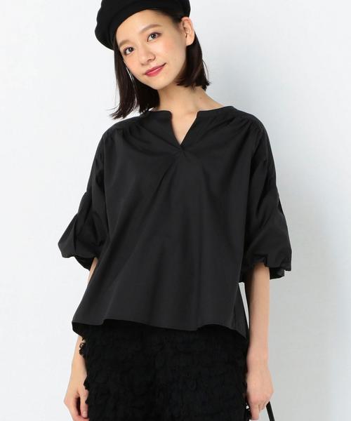 Another Edition（アナザーエディション）の「【新色入荷】ギャザーブラウス/AEBFC  TYP ｷﾞｬｻﾞｰ BLUS◆（シャツ/ブラウス・レディース・ホワイト/ベージュ/ブラック・FREE）」の2枚目の写真