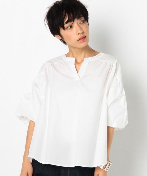 Another Edition（アナザーエディション）の「【新色入荷】ギャザーブラウス/AEBFC  TYP ｷﾞｬｻﾞｰ BLUS◆（シャツ/ブラウス・レディース・ホワイト/ベージュ/ブラック・FREE）」の4枚目の写真