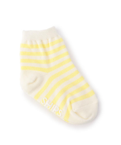 SHIPS（シップス）の「SHIPS KIDS:ベビーボーダーソックス（ソックス/靴下・キッズ・ライトイエロー/ピンク/ネイビー/ライトグレー・ONE SIZE/XX-SMALL/X-SMALL）」の4枚目の写真