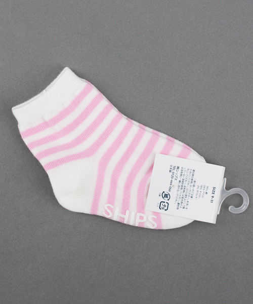 SHIPS（シップス）の「SHIPS KIDS:ベビーボーダーソックス（ソックス/靴下・キッズ・ライトイエロー/ピンク/ネイビー/ライトグレー・ONE SIZE/XX-SMALL/X-SMALL）」の5枚目の写真