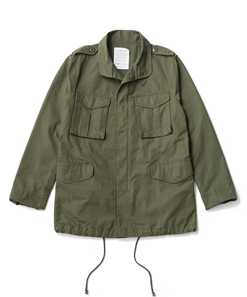 Denime(ドゥニーム)の「リップストップM-65ジャケット(ミリタリージャケット・メンズ・ネイビー/その他1/カーキ・X-LARGE/LARGE/MEDIUM)」の2枚目の写真